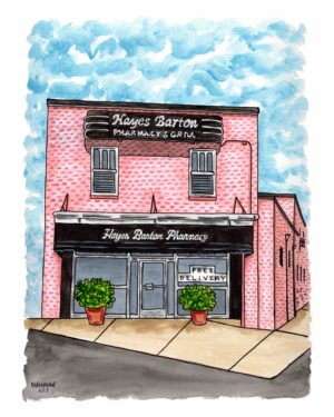 Hayes Barton Pharmacy Print